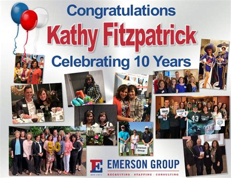 Emerson Groups Kathy Fitzpatrick Celebrates 10 Year Anniversary With