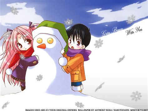 Snow Days Chibis Yukinari Sasaki Girls Bravo Other Snowman
