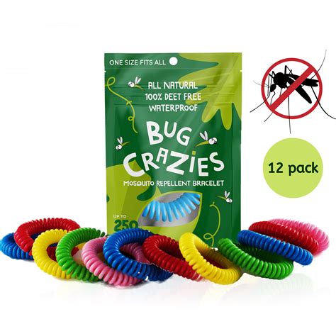 Premium Mosquito Repellent Bracelets One Size Fits All 12 Pack
