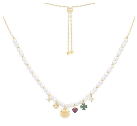 Apm Monaco Pearl And Lucky Charm Adjustable Necklace — Ufo No More