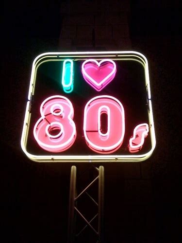 I Love The 80s Neon Sign
