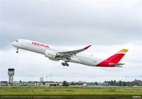 Iberia Recibe El Primero De Los 16 Aviones A 350 900 De Su Nueva Flota