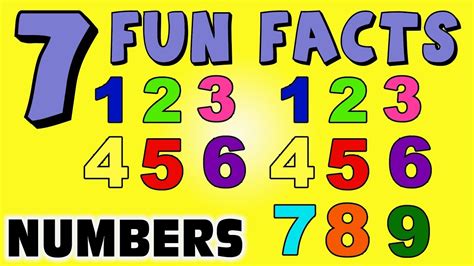 7 Fun Facts About Numbers Facts For Kids Math Cool Facts Learning