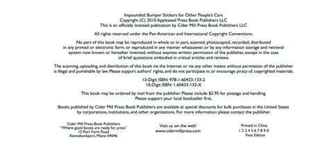 Impounded Book By Cider Mill Press Official Publisher Page Simon