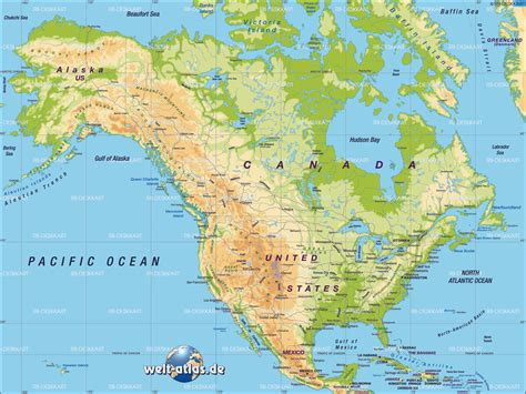 Atlas Map Of North America Map