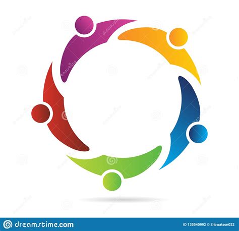 Teamwork Logo Stock Vector Illustration Of Businesspeople