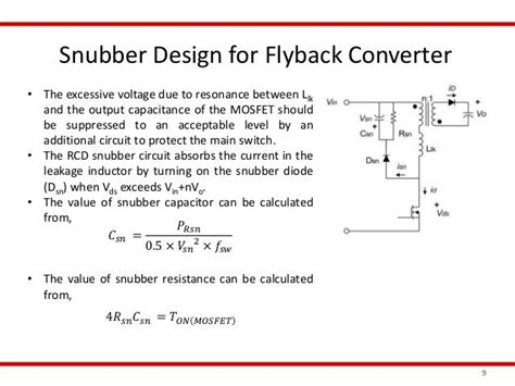 Types Of Snubber Circuits Design Of Snubber For Flyback Converter