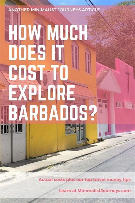 How Much Does It Cost To Explore Barbados Travel Money Travel Cost