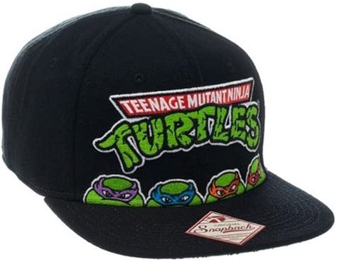 Animewild Teenage Mutant Ninja Turtles Logo Black Snapback