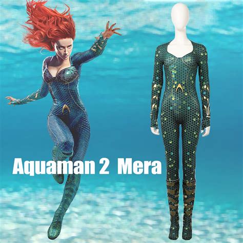 Aquaman 2 Of Mera Cosplay Costume Adult Women Cosplay Mera Etsy
