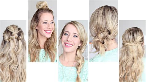 Gels, mousses, varnishes, curling irons, and other attributes of styling do not harm, and in the evening there. Five Easy 1 min Hairstyles | Cute Girls Hairstyles - YouTube