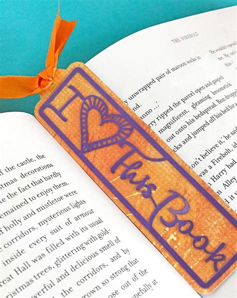 Cute Valentine Bookmark SVG file - Carla Schauer Designs
