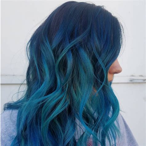 From cherry black to blue black hair colors, you can find it here! Ocean-Blue Hair Colors Are Making Waves on Instagram This ...