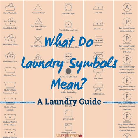 What Do Laundry Symbols Mean A Laundry Guide