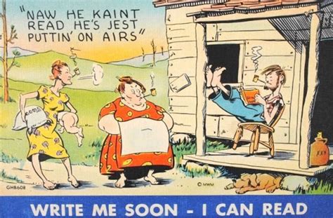 1950s Giant Comic Postcard Hillbilly Mwm Unused Linen Vintage Etsy