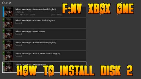 Fallout New Vegas Xbox One How To Install All Dlc Disk 2 How To