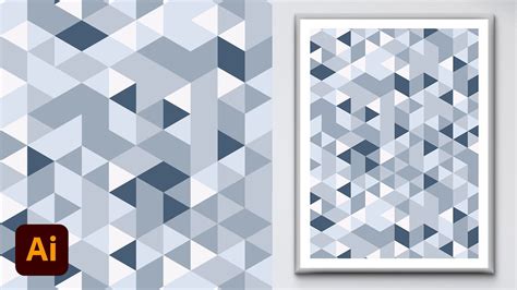 How To Create A Geometric Triangle Pattern In Adobe Illustrator Youtube
