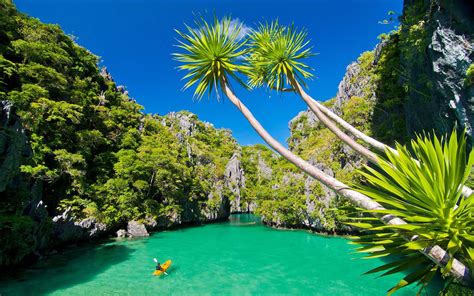 Philippines Pacific Ocean Palawan The Most Beautiful Island Of The