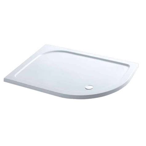 Volente Right Hand Offset Quadrant Abs Stone Resin Tray White Bathroom Deal