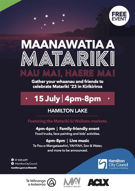 Maanawatia A Matariki Matariki Ki Waikato Festival
