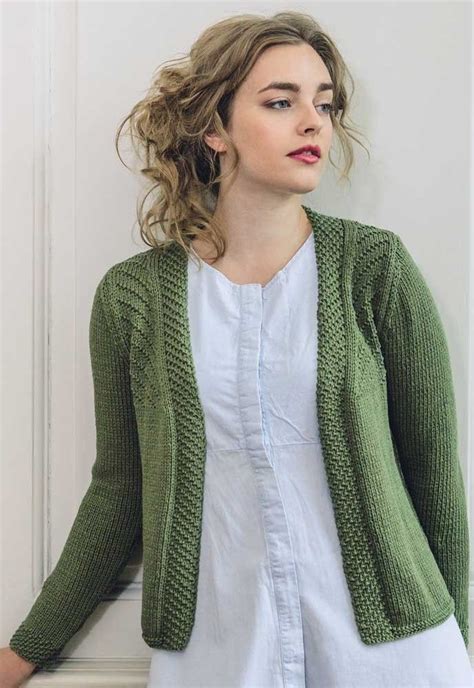 Cotton Lustre Knitting Designs Rowan Yarn Cardigan Sweater Pattern