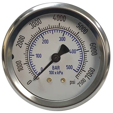 Thuemling Sc Scba 10000 5699 Pressure Gauge 0 To 10000 Psi 2 Dial