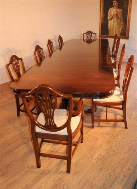 These guidelines enable you to find appropriate dining room furniture sets that can seat all the members of your family. Mahogany Regency Dining Set Table & Prince Wales Chairs