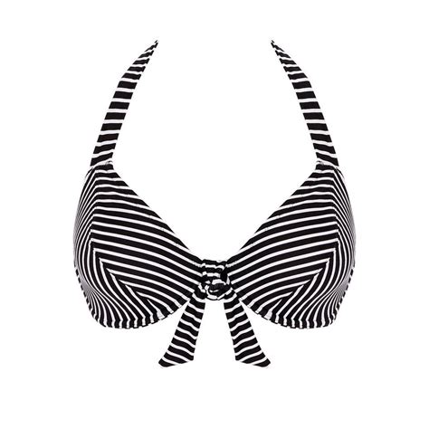 Freya Beach Hut Bandless Halter Bikini Top Black Bras Galore Bras