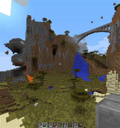 Mountain Bridge And Lair Minecraft Statues Minecraft Pictures
