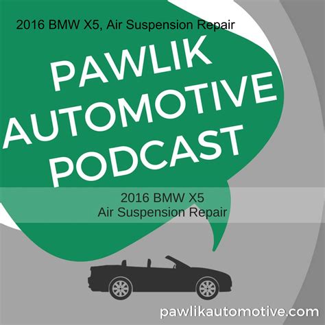 2016 BMW X5, Air Suspension Repair