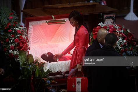 Latonya Jones Stands Over Her Mother Bettie Jones During Her Funeral