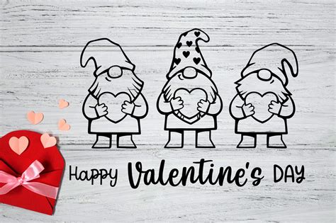 Valentine gnomes svg Happy valentine's day svg Gnome svg (1130782