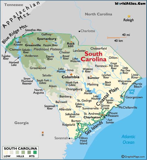 Greenville South Carolina Map And Greenville South