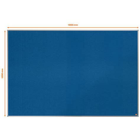 Nobo Essence Felt Notice Board 1800 X 1200mm Blue 1915438 Hunt Office