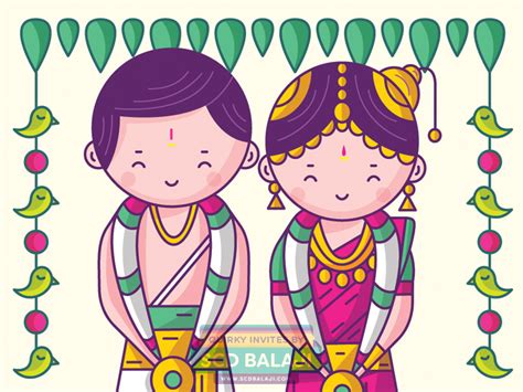 Tamil Brahmin Iyengar Wedding Invitation By Scd Balaji On Dribbble