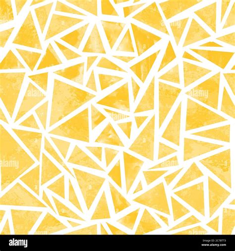 Golden Yellow Triangle Collage Seamless Background Geometric Abstract