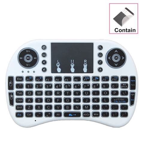 Peroptimist 24ghz Mini Wireless Keyboard With Rgb Backlit Rechargeable