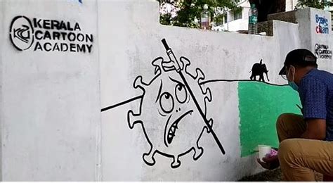 Последние твиты от keralacartoonacademy (@cartoonacademy). Kerala Cartoon Academy salutes nurses through wall art in ...