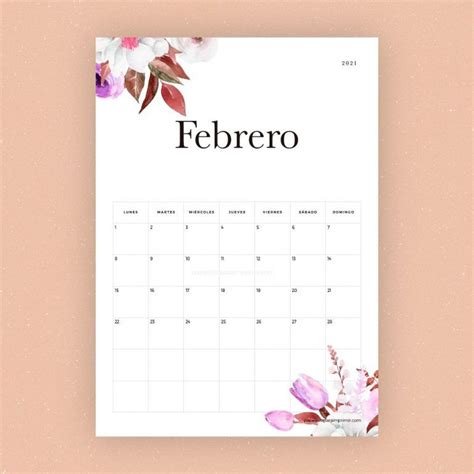 Calendario Febrero 2021 Para Imprimir Gratis Una Casita De Papel Imagesee