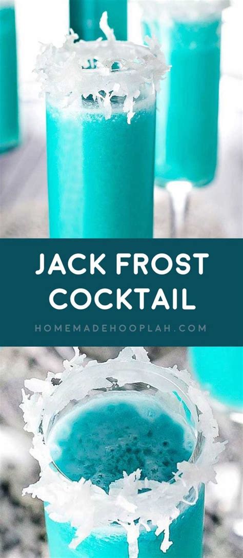 A mixed drink, well suited for hot summer nights. Jack Frost Cocktail (with VIDEO)! This winter cocktail ...