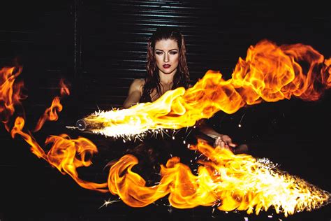 Girl On Fire Wallpapers High Quality Download Free