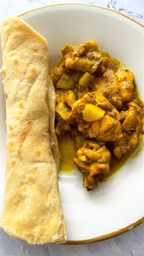 Jamaican Curry Chicken And Roti Recipe Jamdown Foodie