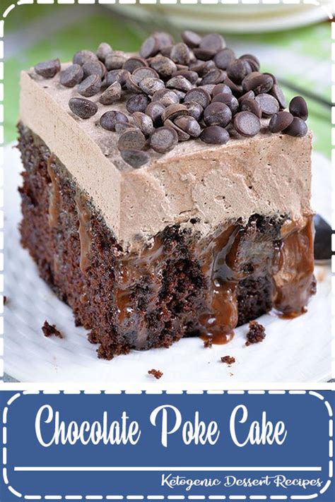 Evenly pour a can of sweetened condensed milk over the hot cake. Chocolate Poke Cake - Healthy Eating Tips and Recipes