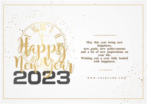 New Year Wishes Template Postermywall