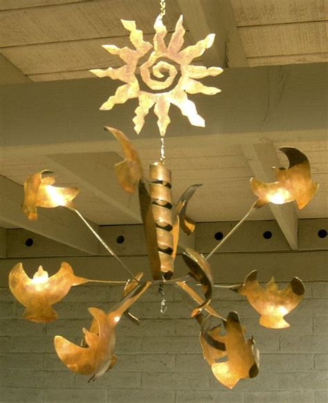Wind Sculpture Kinetic Hanging Rusted Metal Birds By Chriscrooks 99