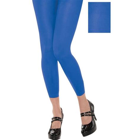 Blue Footless Tights Party City