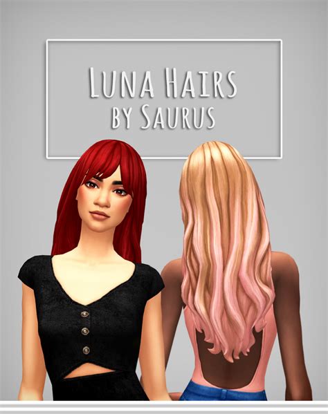 Luna Hairs Patreon Sims Hair Sims Sims 4