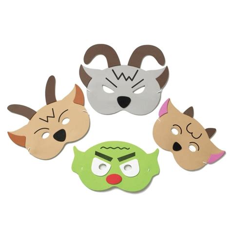 three billy goats gruff storytelling masks imaginative play from early years resources uk