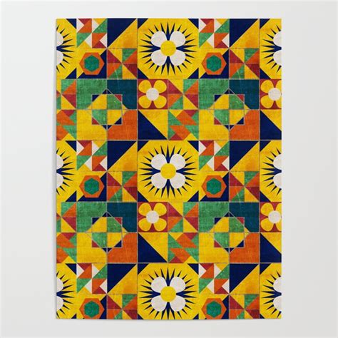 Spanish Tiles Poster By Bruxamagicasusycosta Society6