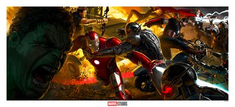 Avengers Age Of Ultron Concept Art By Ryan Meinerding Marvel Time